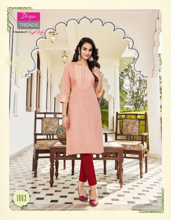 Diya Trendz Fashion Bird 1 Ethnic Wear Wholesale Designer Kurtis Catalog